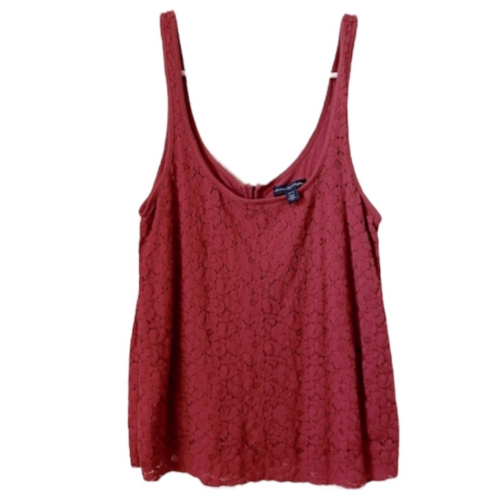 American Eagle Outfitters Floral Lace Tank Top